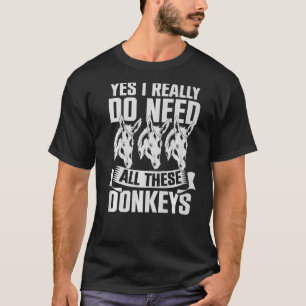 Camiseta Granjero de animales de granja de burros Donkey 1