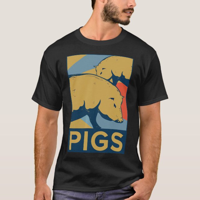 Camiseta Granjero de animales de granja regalo Idea Pig Pre (Anverso)