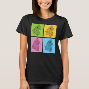 Camiseta Granjero de Aves de Aves de Ave Cultivador Pop Art