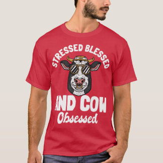 Camiseta Granjero De Bienvenida Y De Vaca Obsesionada