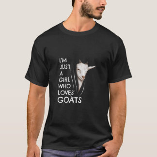 Camiseta Granjero de Cabra Regalo a Mujeres Solo Un Chica Q