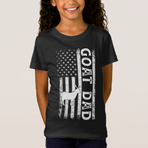 Camiseta Granjero de cabra regalo Bandera Americana Goat Da