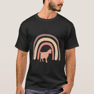 Camiseta Granjero de cabras Cultivo de animales Arcoiris
