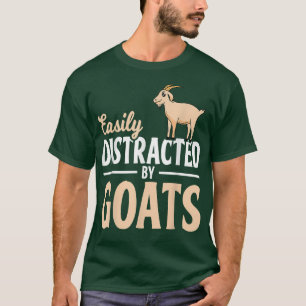 Camiseta Granjero De Cabras Distrado Fácilmente Por Cabras