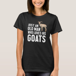 Camiseta Granjero de cabras solo un anciano que ama su Goa