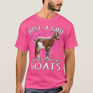 Camiseta Granjero De Cabras Solo Un Chica Que Realmente Ama