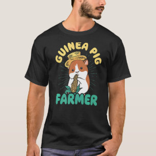 Camiseta Granjero de cerdo de Guinea corbata dueño de anima