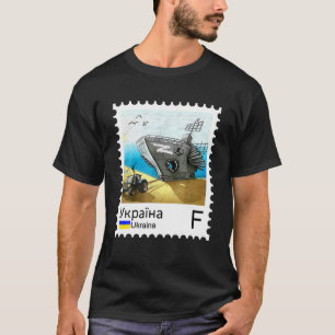Camiseta Granjero de estampado de la vieja Ucrania roba Mos