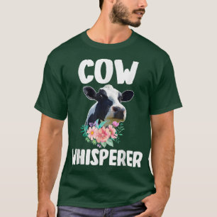 Camiseta Granjero de Flor de Flor de Flor de Vaca Cuta de C