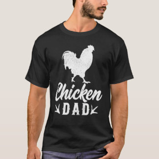 Camiseta Granjero de granja de pollos hombre Padre día del