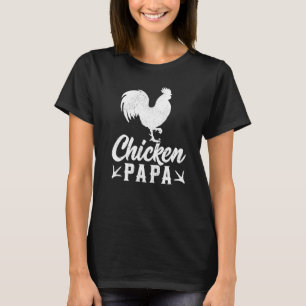 Camiseta Granjero de granja de pollos hombre Papá de pollo