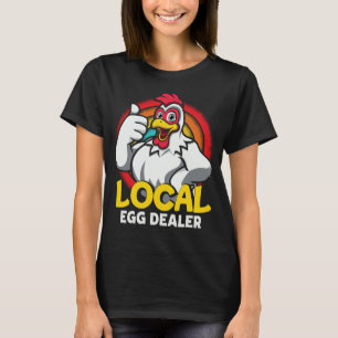 Camiseta Granjero de granjas de pollo con hongos comerciant