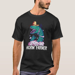 Camiseta Granjero de gusanos luchando contra la vermicultur