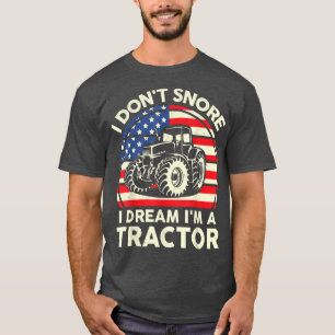 Camiseta Granjero de hombres no ronco sueño que soy un trac