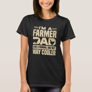 Camiseta Granjero de Hombres Papá Gráfica Tra de Agricultur