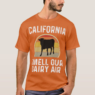 Camiseta Granjero de lácteos de California huele nuestro re