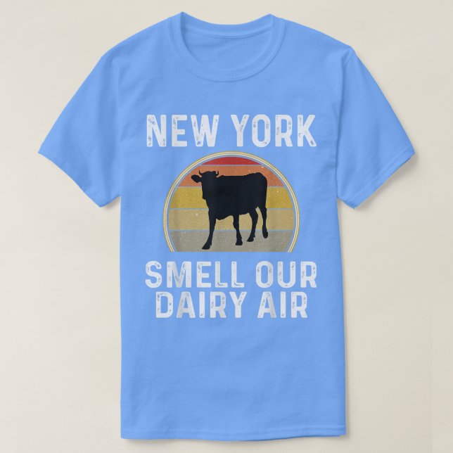 Camiseta Granjero de lácteos de Nueva York huele nuestro re (Diseño del anverso)