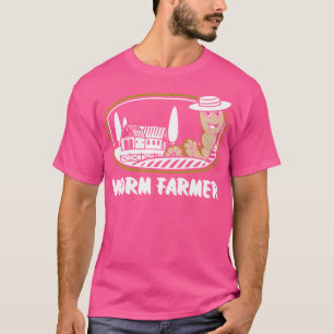 Camiseta Granjero de lombrices Vermicultura Jardinería Agri