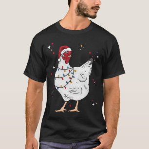Camiseta Granjero de Navidad Pollo Animal Navidad