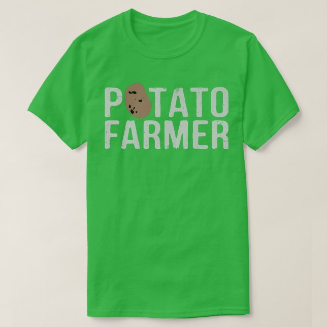 Camiseta Granjero de papas de papa de granja Gracioso (Diseño del anverso)