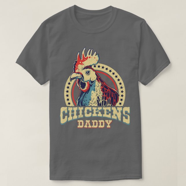 Camiseta Granjero de papi de pollo (Diseño del anverso)