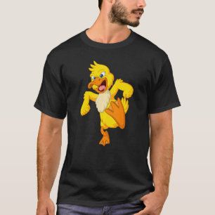 Camiseta Granjero de pato amarillo enojado y malvado agricu