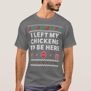 Camiseta Granjero de pollo con Navidades feos