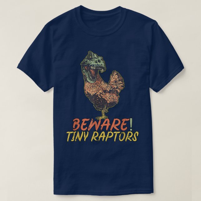 Camiseta Granjero de pollo Cuidado con los pequeños raperos (Diseño del anverso)