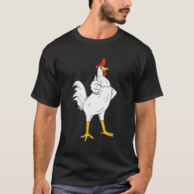 Camiseta Granjero de pollo de la granja de gallos (Anverso)