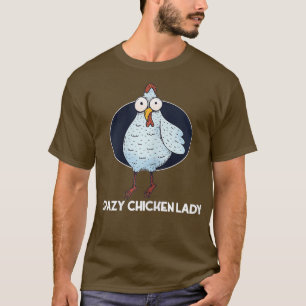 Camiseta Granjero de pollo - Hen Farming Rooster Crazy Lady