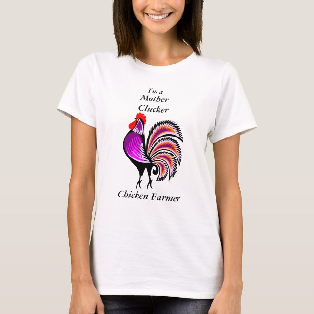 Camiseta Granjero de pollo materno Hen ww3 (Anverso)