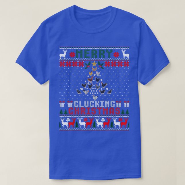 Camiseta Granjero de pollo Navidades de cerezo de piruleta (Diseño del anverso)