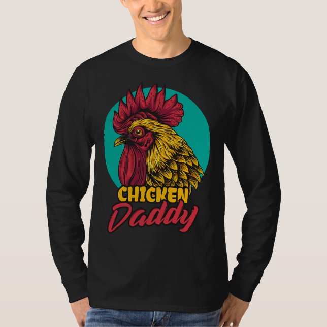 Camiseta Granjero de pollo y pollo (Anverso)