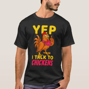 Camiseta Granjero De Pollos Avicultura Pollitos Sí Hablo Co