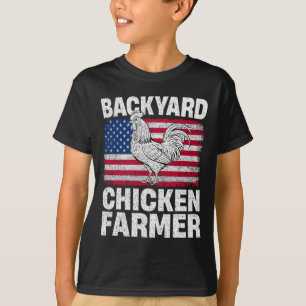 Camiseta granjero de pollos de Ckyard bandera de EE. UU. Pa