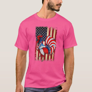 Camiseta Granjero De Pollos De Rooster 4 De Julio F America