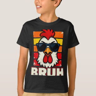 Camiseta Granjero de Pollos Sungles Retro Bruh Gallo