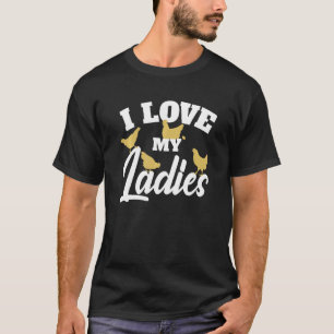 Camiseta Granjero de Pollos y Amante de Pollos - Amo a Mis 