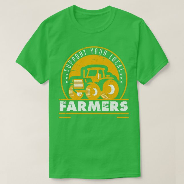 Camiseta Granjero de Regalos de Apoyo a los Agricultores (Diseño del anverso)