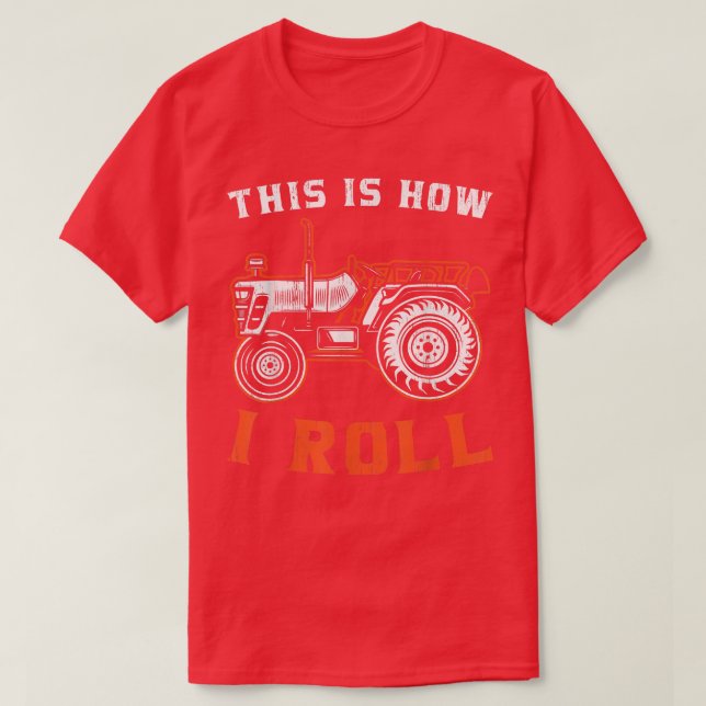 Camiseta Granjero De Tractores Así Es Como Me Dejo (Diseño del anverso)