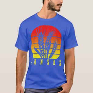 Camiseta Granjero de trigo de Kansas Cultivo Vintage