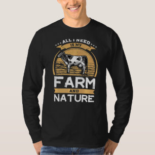 Camiseta Granjero De Vacas Todo Lo Que Necesito Es Mi Granj