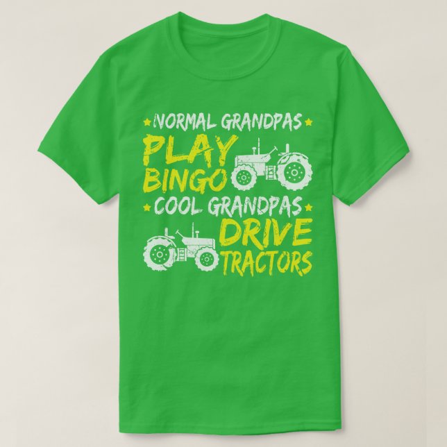 Camiseta Granjero del Día del Abuelo de Guay Drive Tractor (Diseño del anverso)