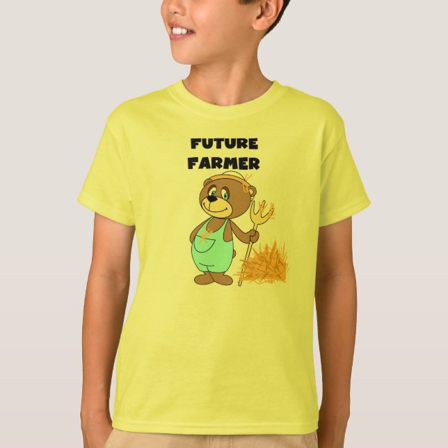 Camiseta Granjero del futuro del oso (Anverso)