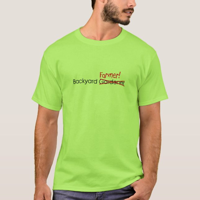 Camiseta Granjero del patio trasero (Anverso)