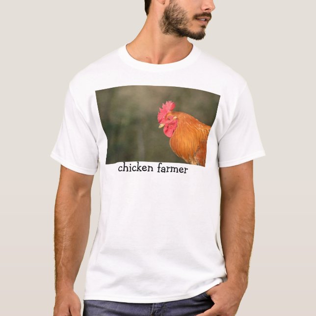 Camiseta Granjero del pollo (Anverso)