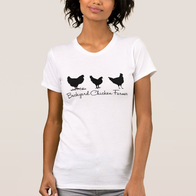 Camiseta Granjero del pollo del patio trasero (Anverso)