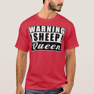 Camiseta Granjero divertido de la Reina de las Ovejas advir