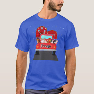 Camiseta Granjero divertido vida Vaca Pollo Cabra Granja An