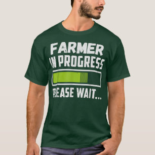 Camiseta Granjero En Curso Por Favor Esperar